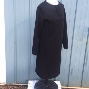 Vintage MCM Meg Madison NY Black Midi Dress